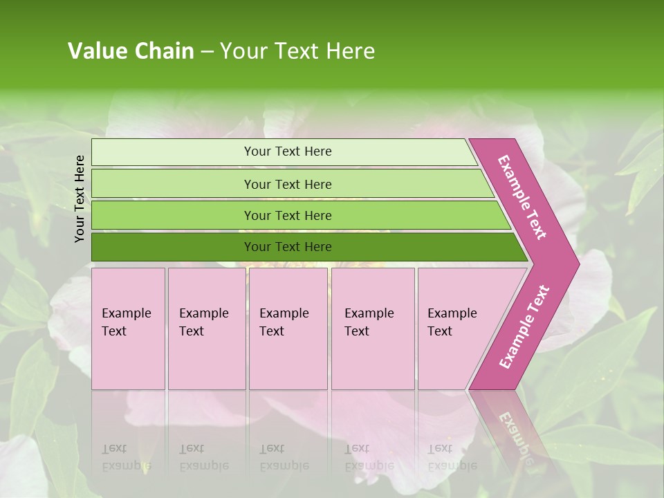 Colorful Blooming Pink PowerPoint Template