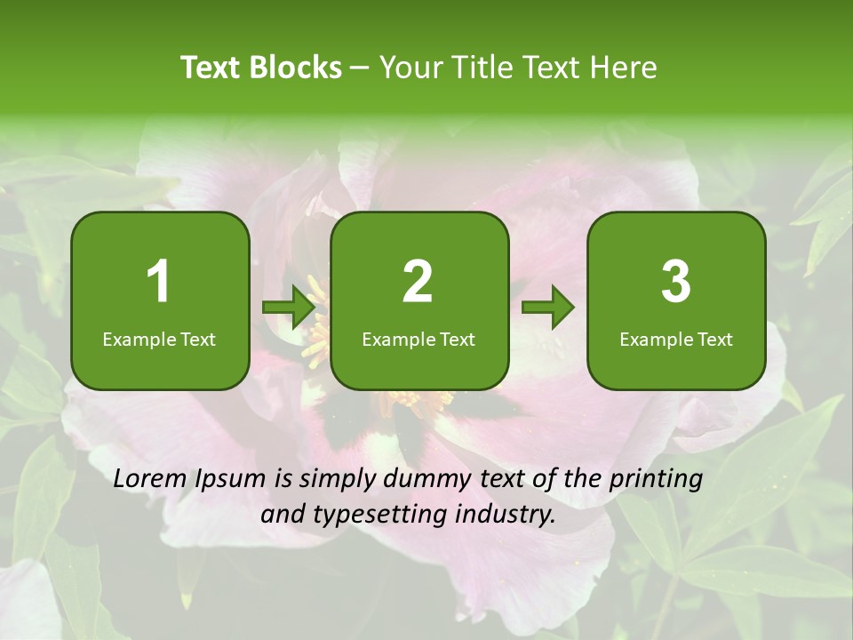 Colorful Blooming Pink PowerPoint Template