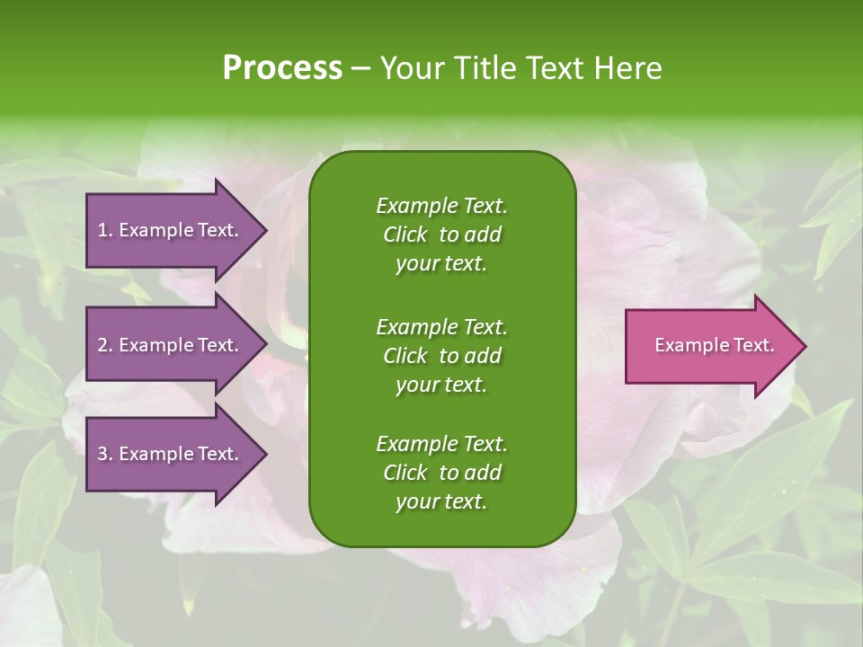 Colorful Blooming Pink PowerPoint Template