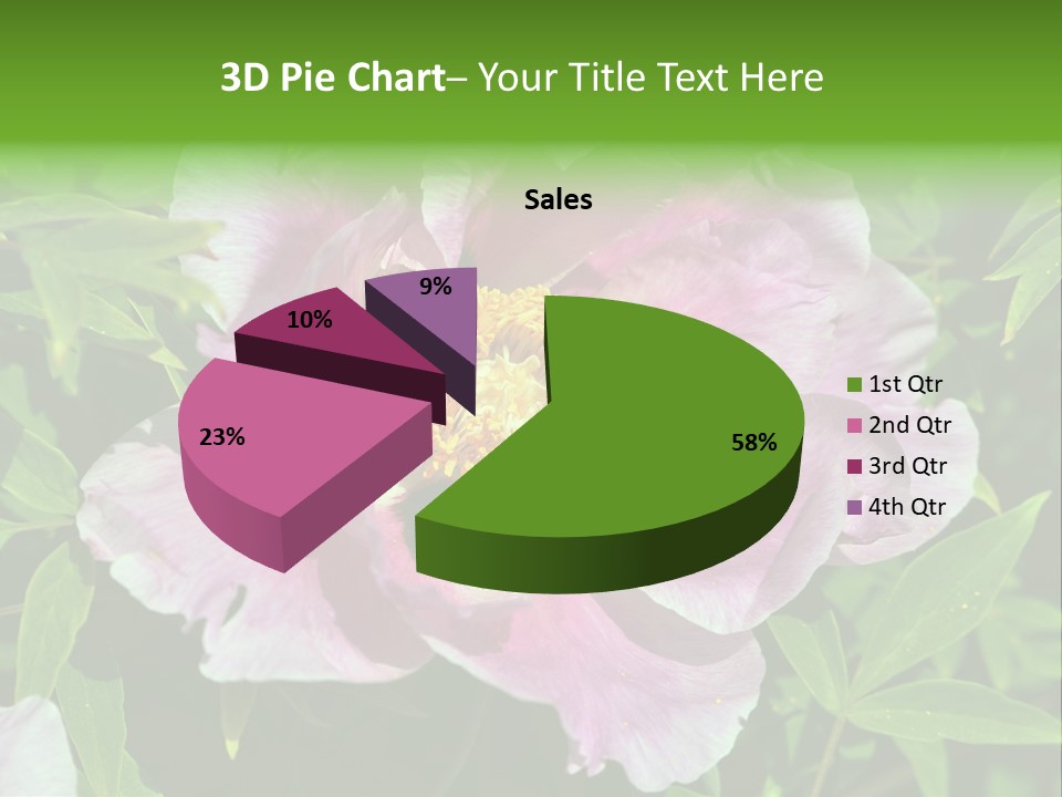 Colorful Blooming Pink PowerPoint Template