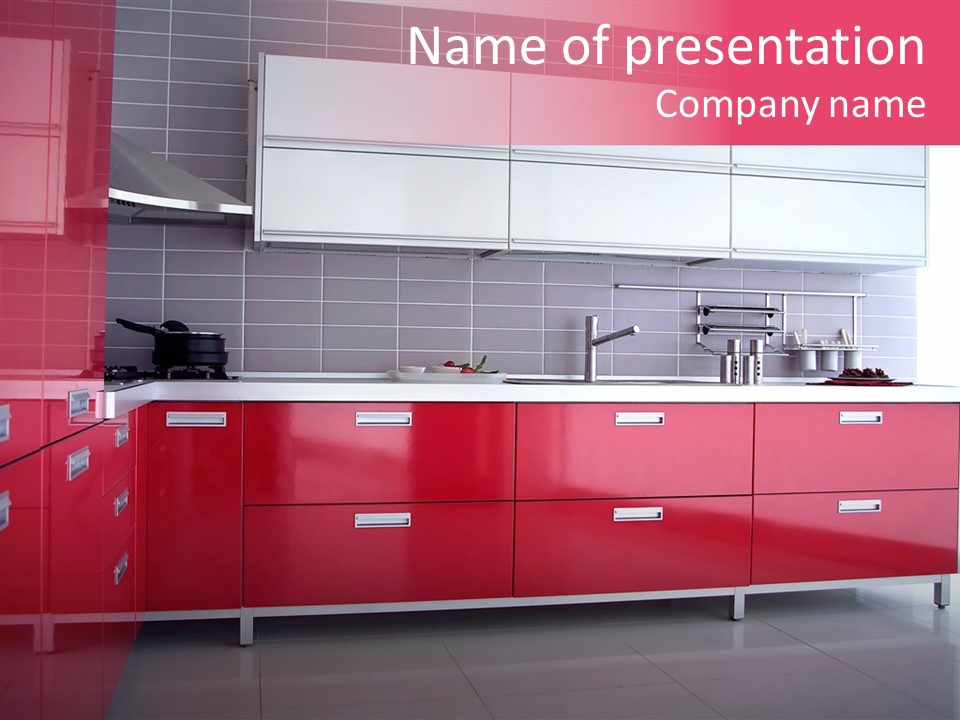 Floor Cabinet Metal PowerPoint Template