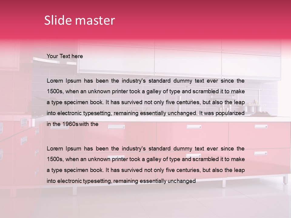 Floor Cabinet Metal PowerPoint Template