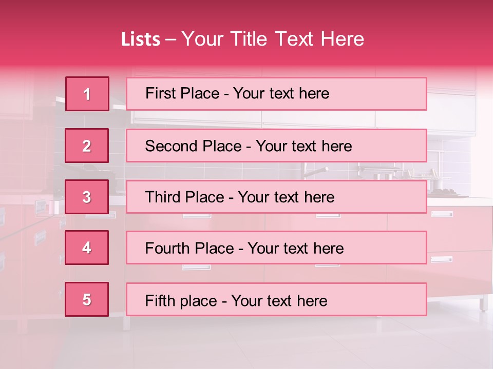 Floor Cabinet Metal PowerPoint Template