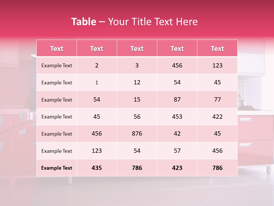 Floor Cabinet Metal PowerPoint Template
