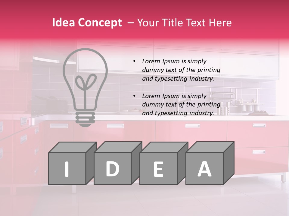 Floor Cabinet Metal PowerPoint Template