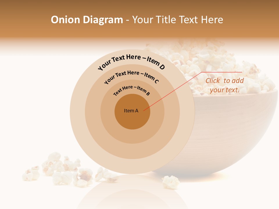 A Wooden Bowl Filled With Popcorn On Top Of A Table PowerPoint Template