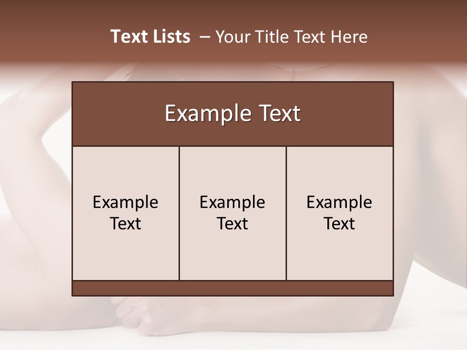 Sensuality Concepts Care PowerPoint Template