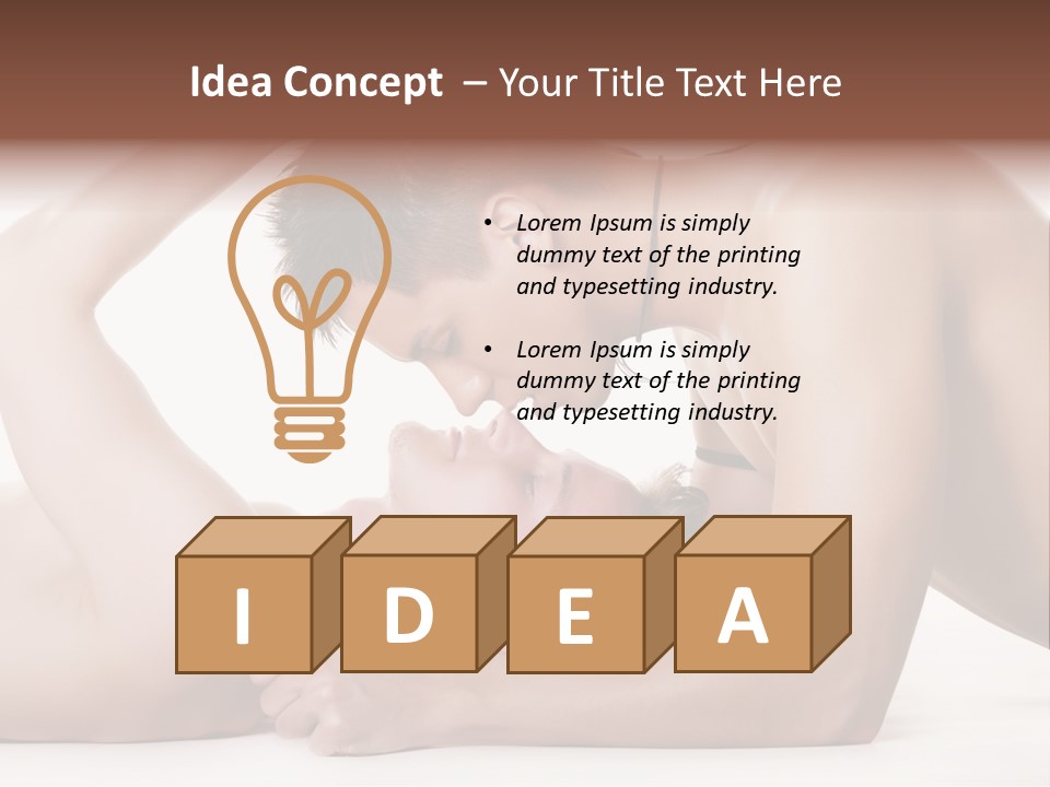 Sensuality Concepts Care PowerPoint Template