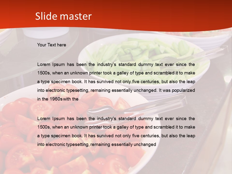 Salad Restaurant Vegetable PowerPoint Template