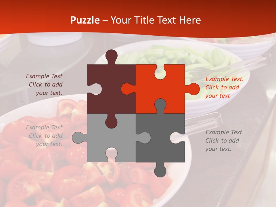 Salad Restaurant Vegetable PowerPoint Template