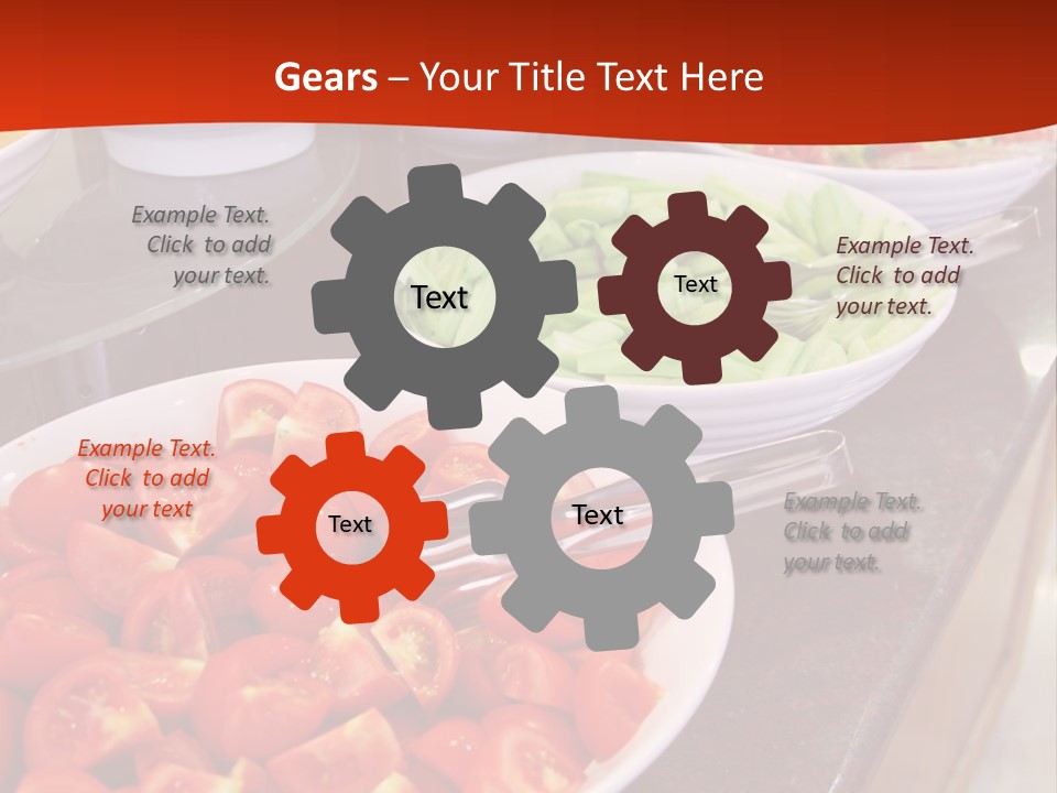 Salad Restaurant Vegetable PowerPoint Template