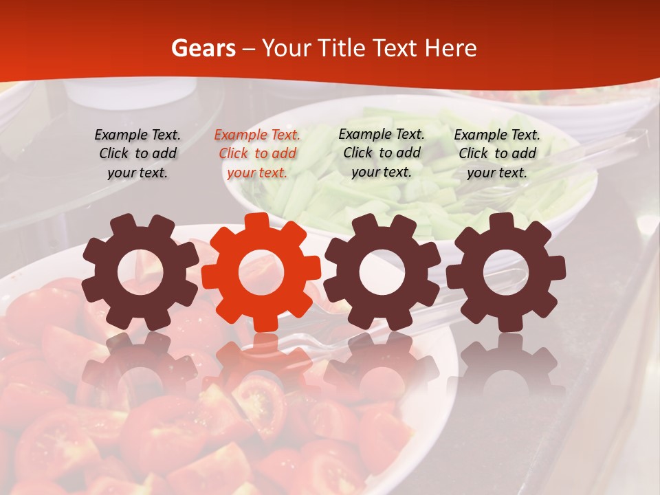 Salad Restaurant Vegetable PowerPoint Template