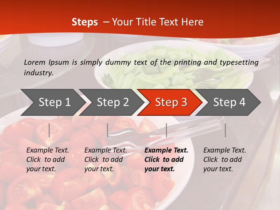 Salad Restaurant Vegetable PowerPoint Template