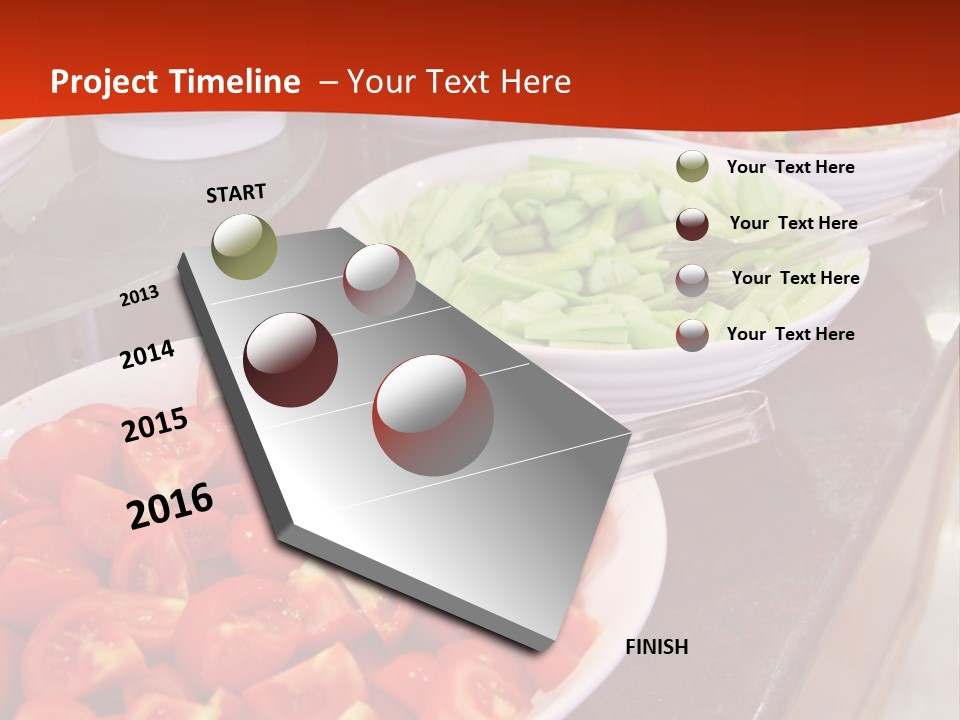 Salad Restaurant Vegetable PowerPoint Template