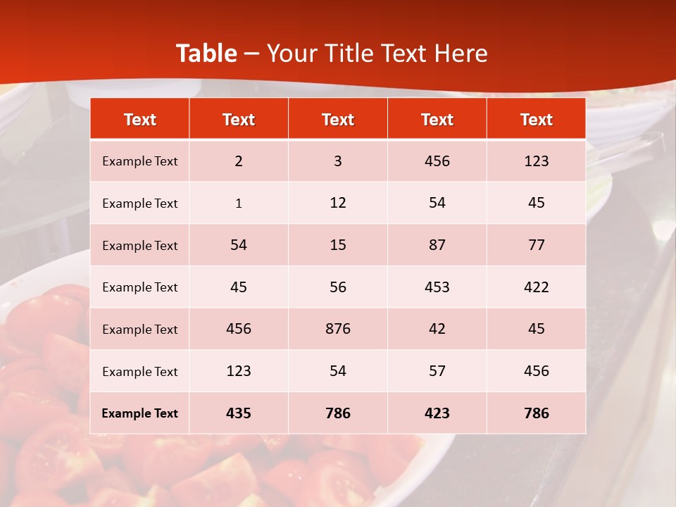 Salad Restaurant Vegetable PowerPoint Template