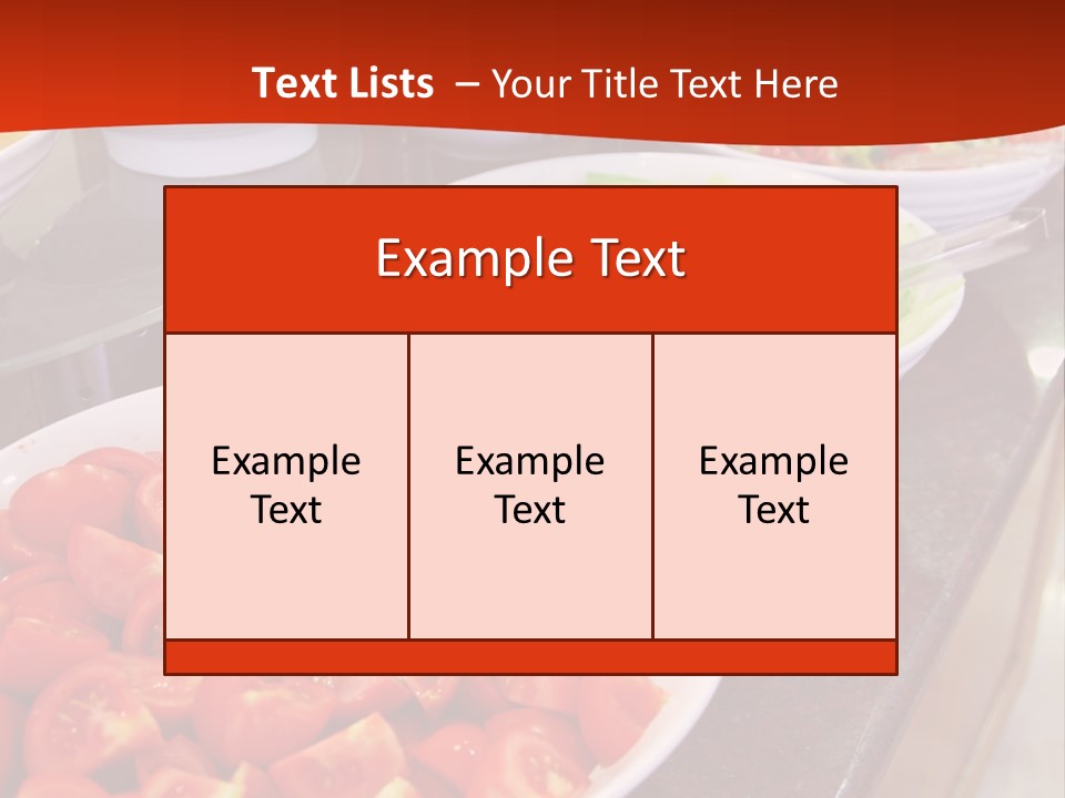 Salad Restaurant Vegetable PowerPoint Template