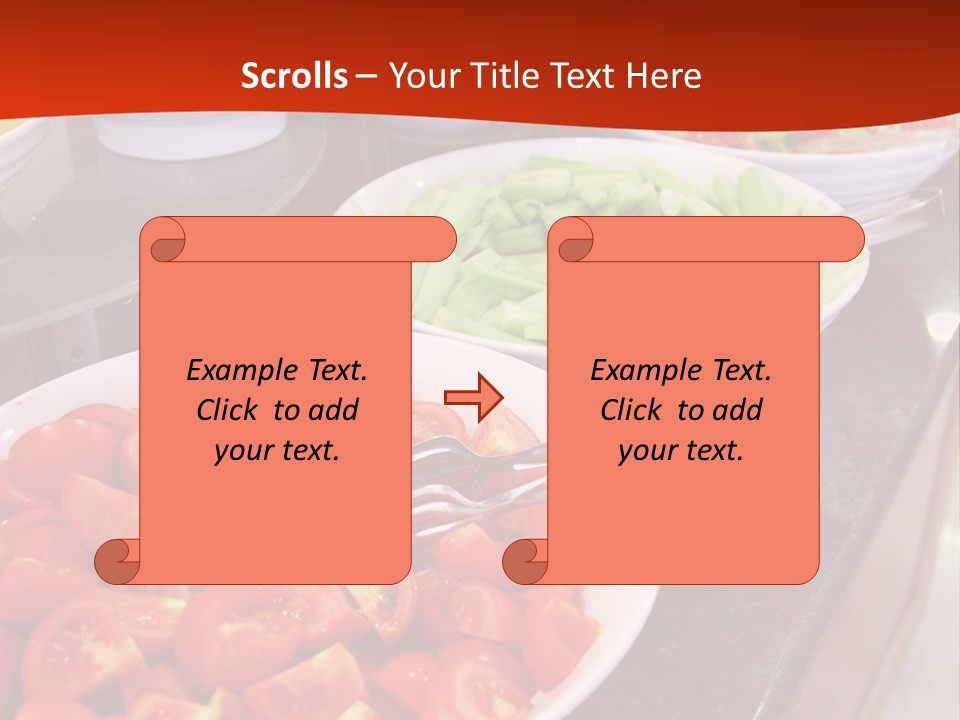 Salad Restaurant Vegetable PowerPoint Template