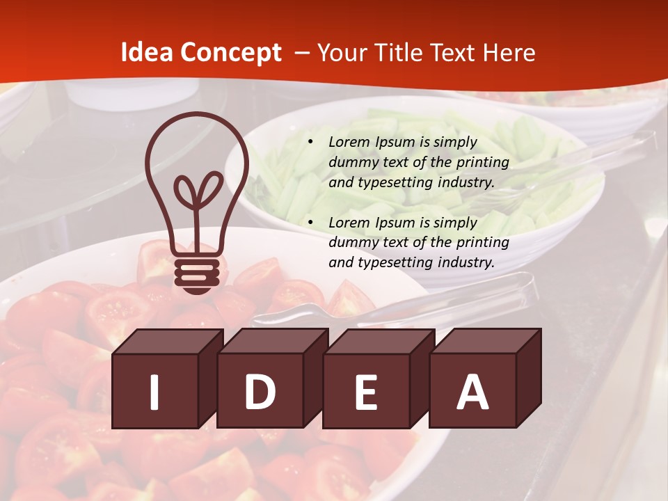 Salad Restaurant Vegetable PowerPoint Template