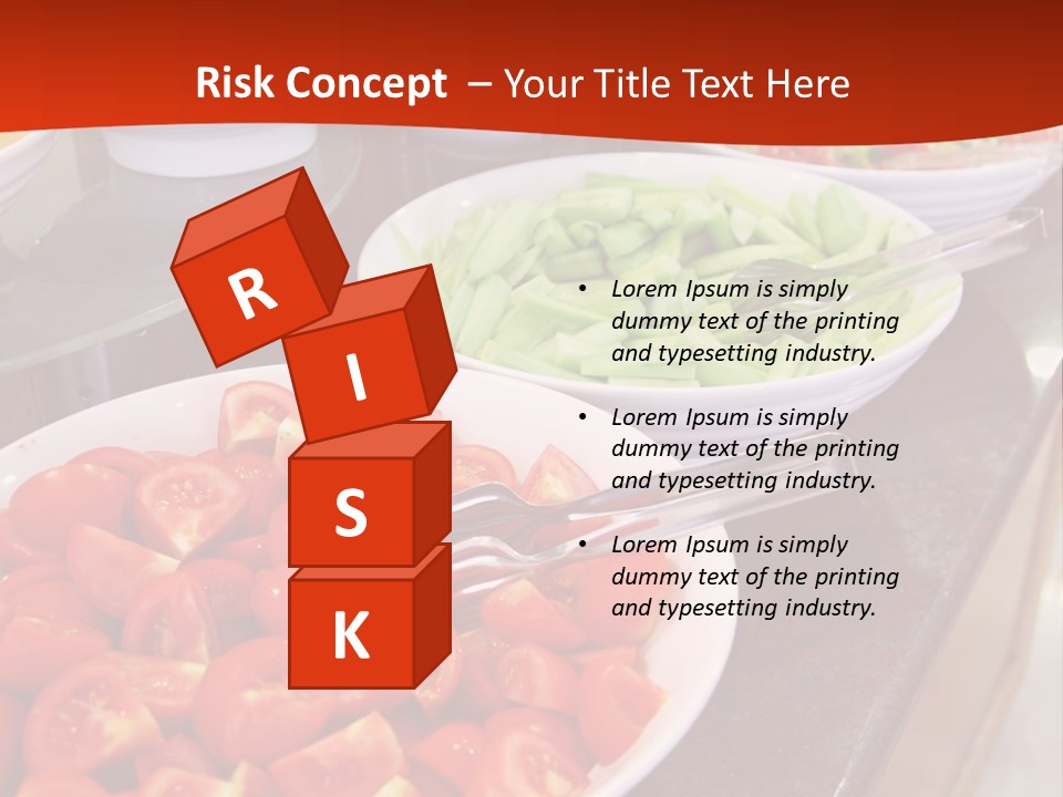 Salad Restaurant Vegetable PowerPoint Template