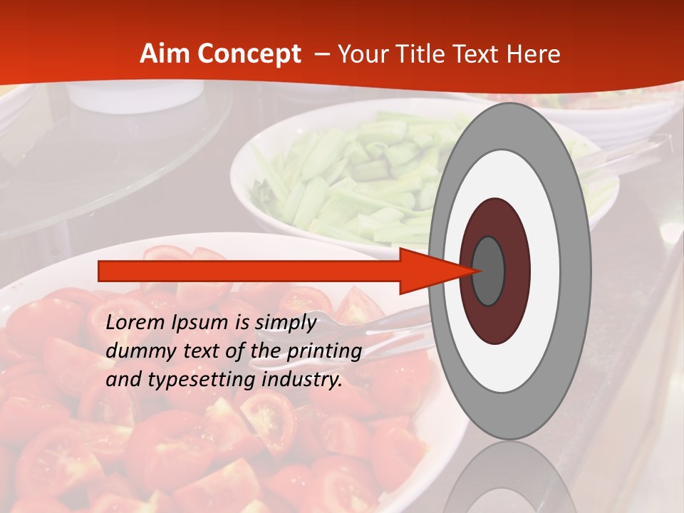 Salad Restaurant Vegetable PowerPoint Template