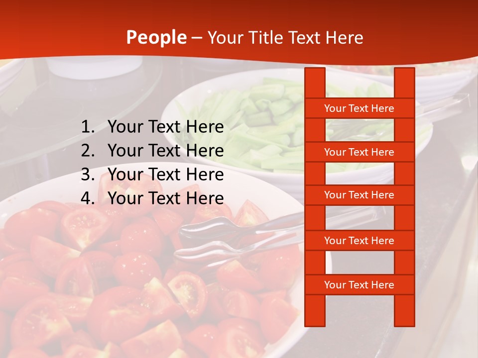 Salad Restaurant Vegetable PowerPoint Template