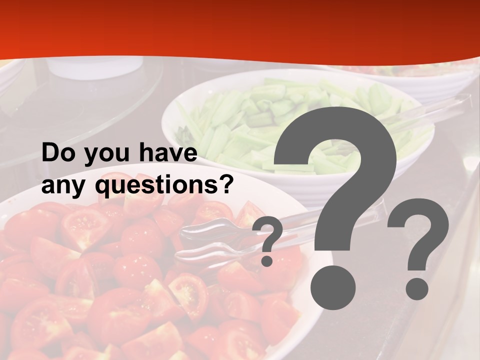 Salad Restaurant Vegetable PowerPoint Template