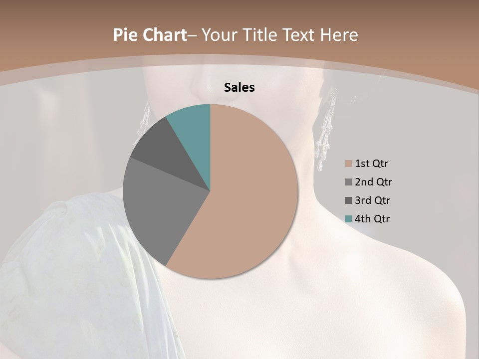 Woman Haircut Portrait PowerPoint Template