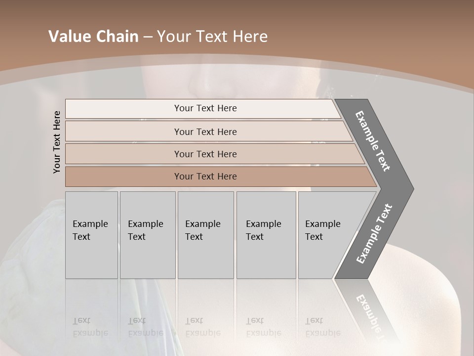 Woman Haircut Portrait PowerPoint Template