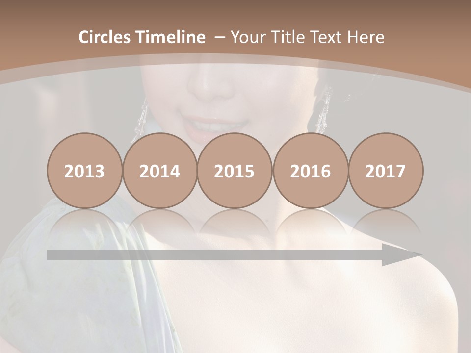 Woman Haircut Portrait PowerPoint Template