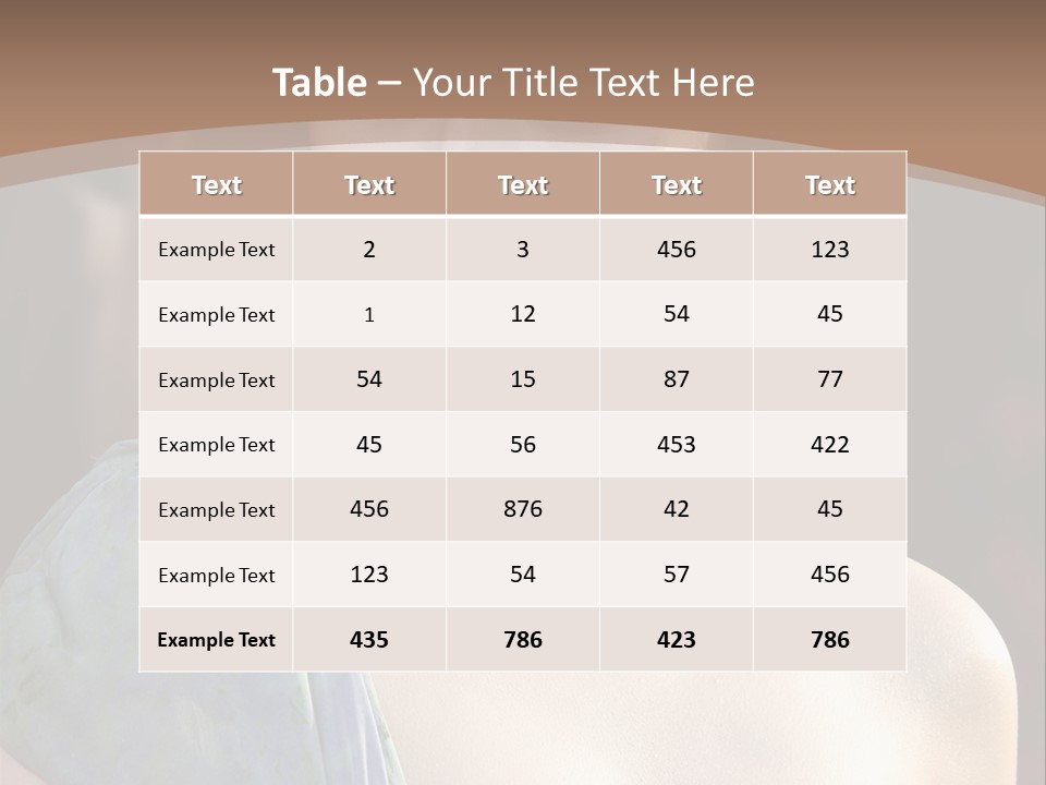 Woman Haircut Portrait PowerPoint Template