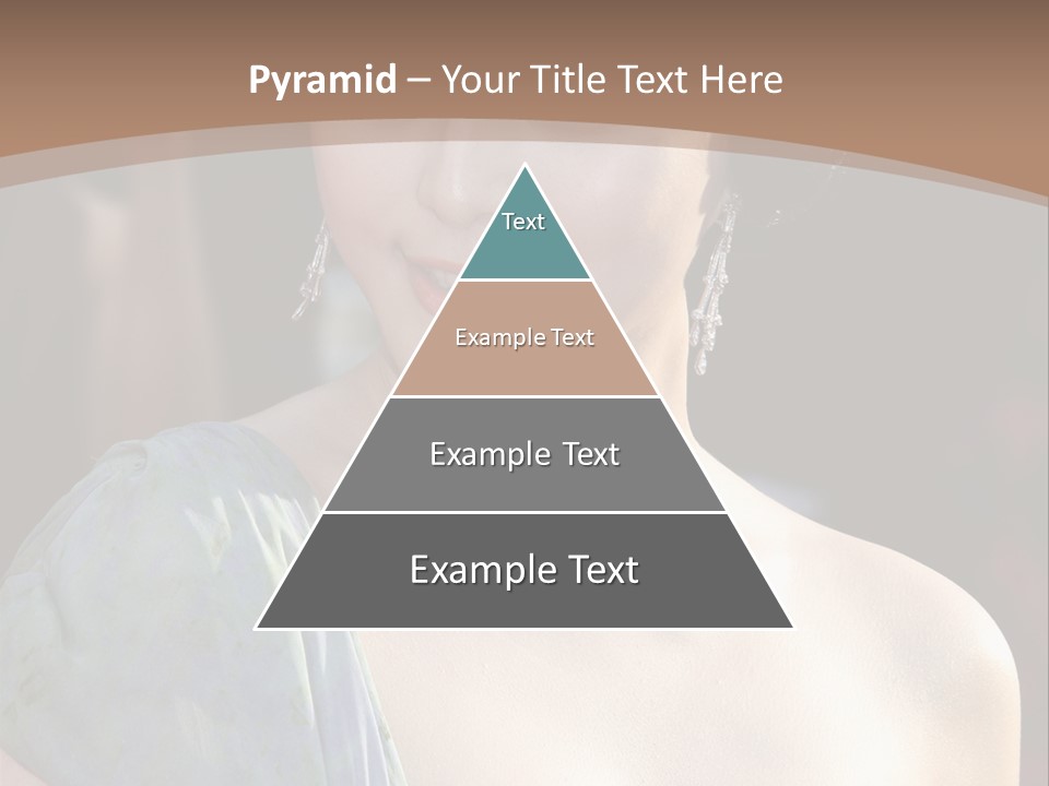 Woman Haircut Portrait PowerPoint Template