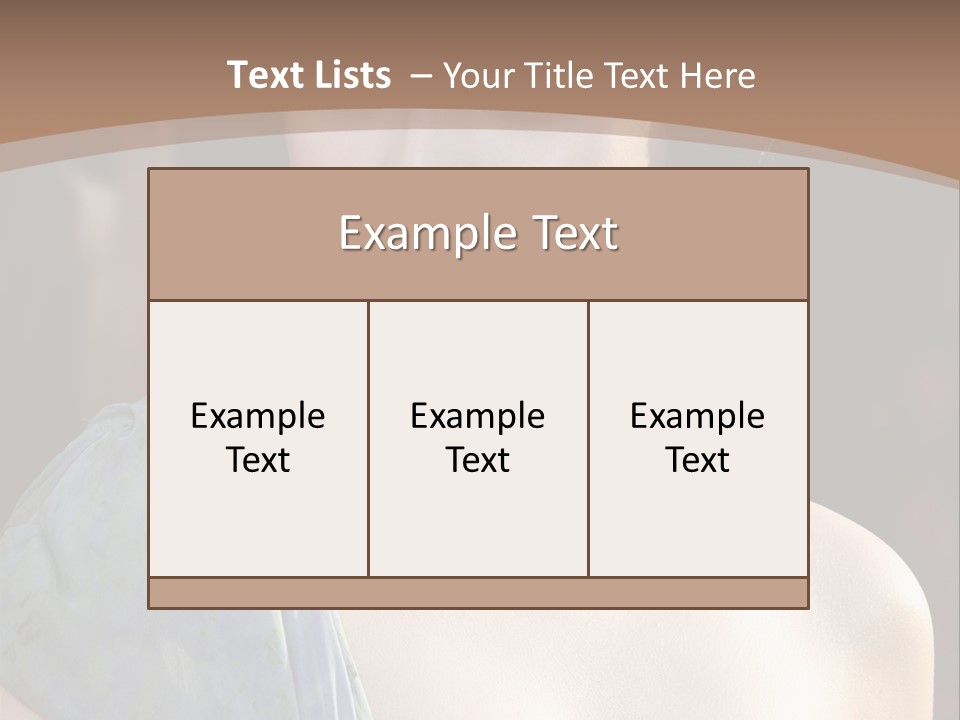 Woman Haircut Portrait PowerPoint Template