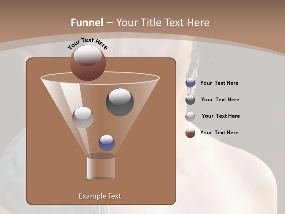 Woman Haircut Portrait PowerPoint Template