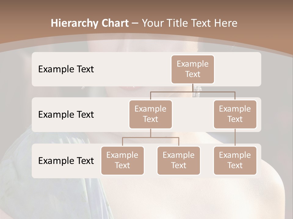 Woman Haircut Portrait PowerPoint Template