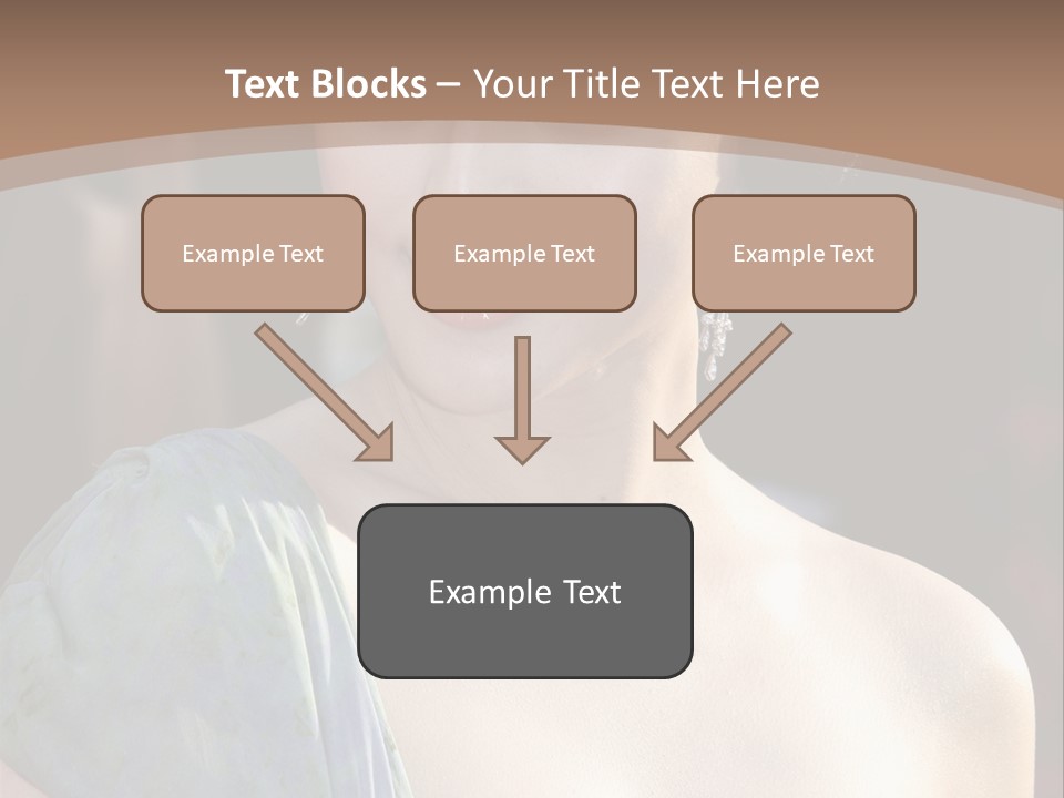 Woman Haircut Portrait PowerPoint Template