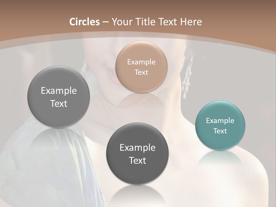 Woman Haircut Portrait PowerPoint Template