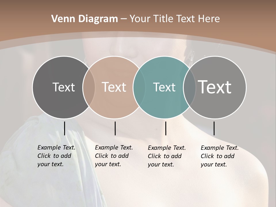 Woman Haircut Portrait PowerPoint Template