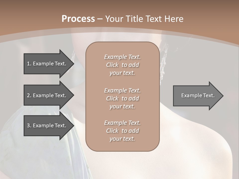 Woman Haircut Portrait PowerPoint Template