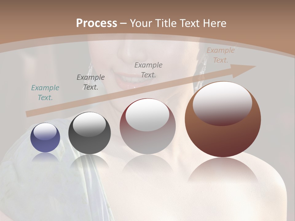 Woman Haircut Portrait PowerPoint Template