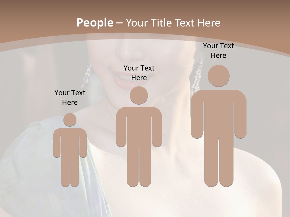 Woman Haircut Portrait PowerPoint Template