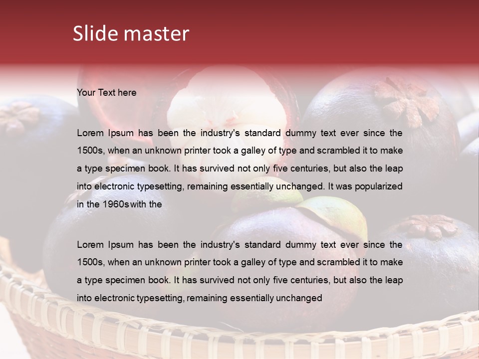 Fruit Organic Produce PowerPoint Template