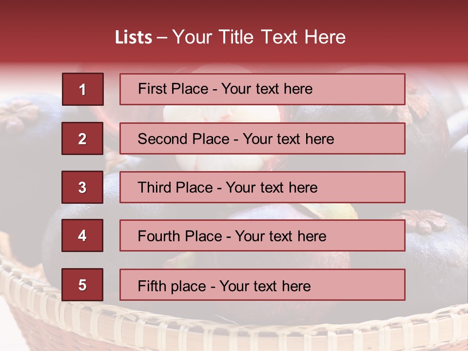 Fruit Organic Produce PowerPoint Template