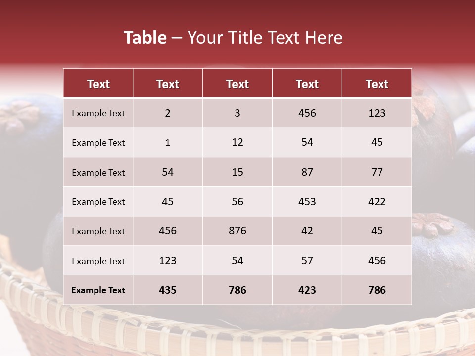 Fruit Organic Produce PowerPoint Template