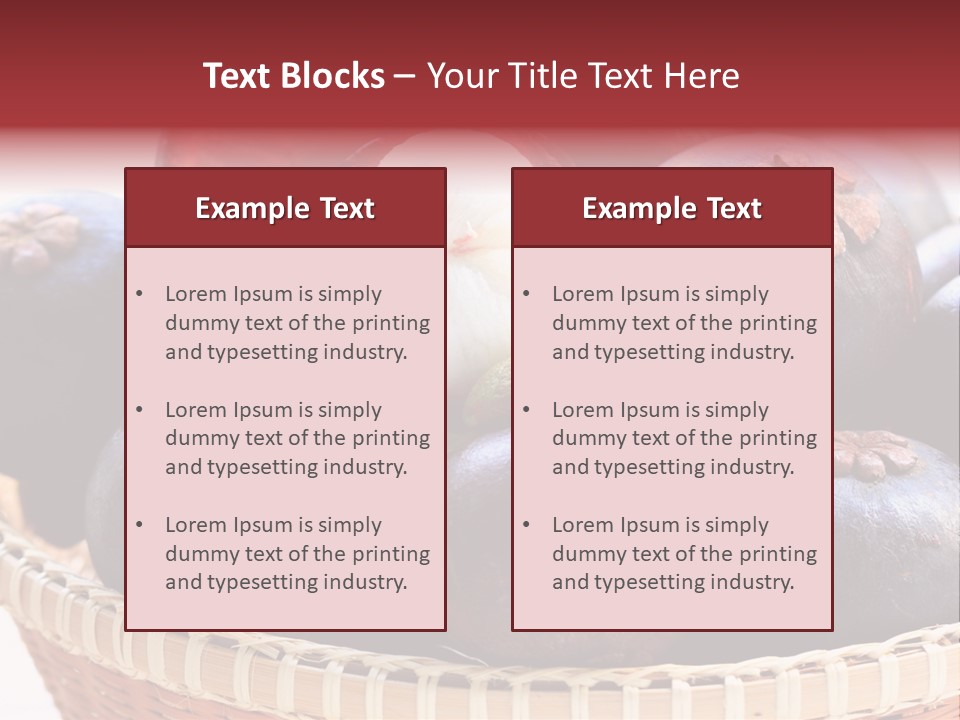 Fruit Organic Produce PowerPoint Template