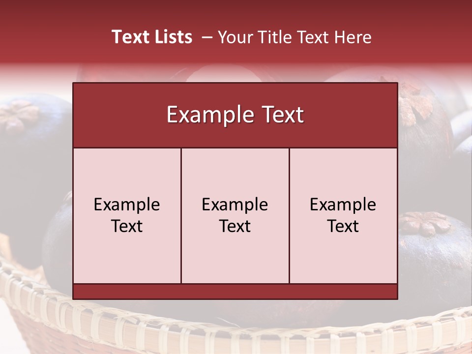 Fruit Organic Produce PowerPoint Template