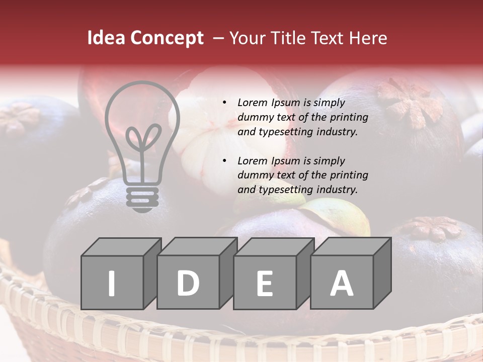 Fruit Organic Produce PowerPoint Template