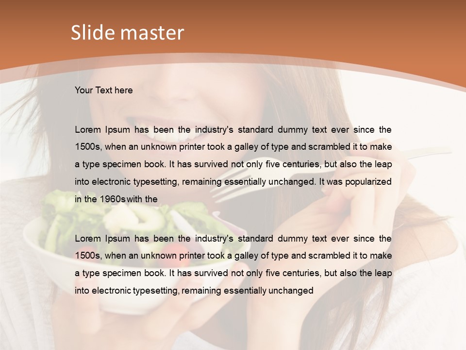 Asian Lady Black PowerPoint Template