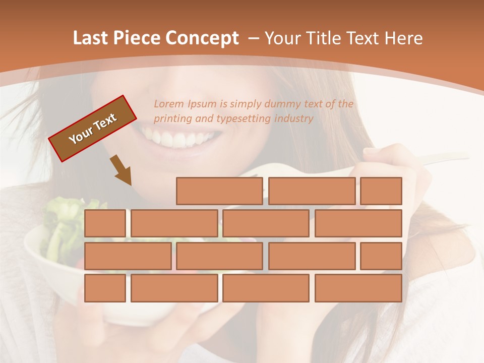 Asian Lady Black PowerPoint Template