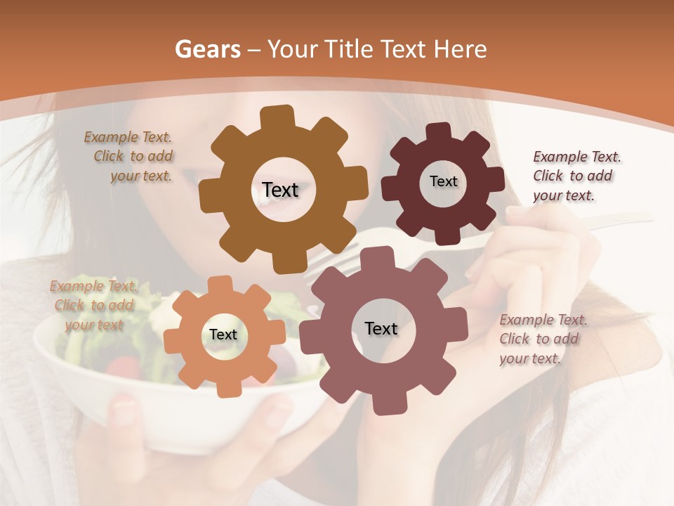 Asian Lady Black PowerPoint Template