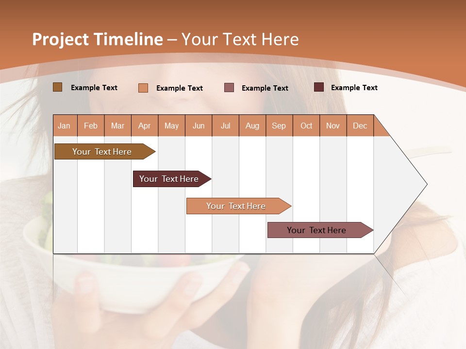 Asian Lady Black PowerPoint Template